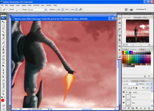 Creation of A mecha character...: Step 18